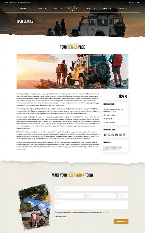 AllTerrain - Tours Details